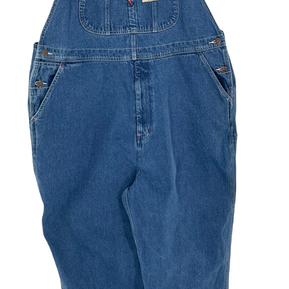 VTG Big Mac Mens Bib Overalls High Rise Adjustable Straps Size XXL Blue - Picture 3 of 12